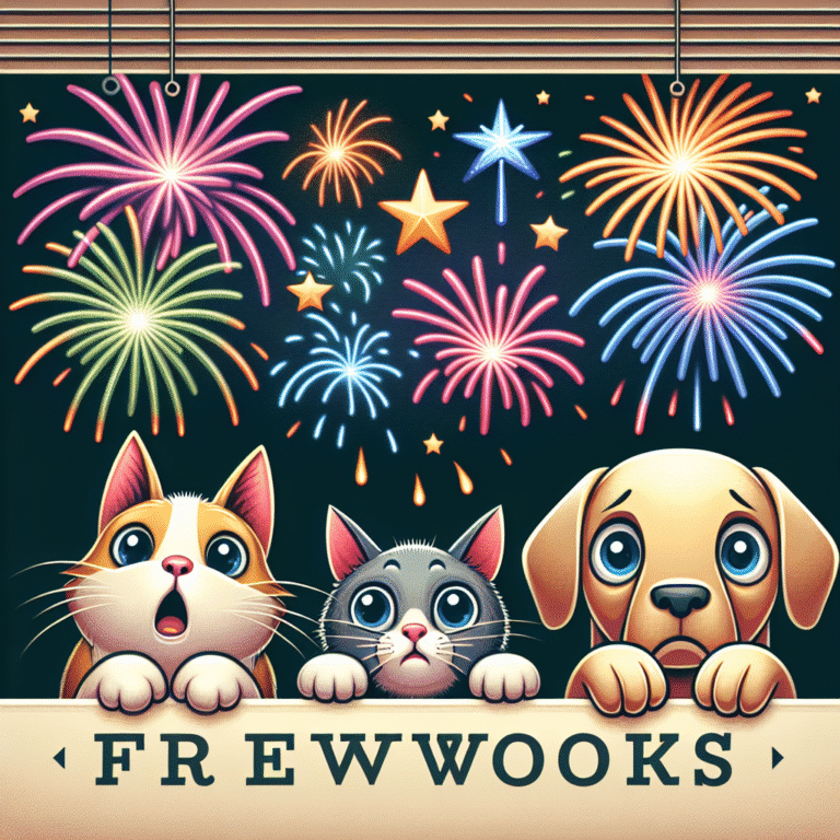 pets com medo de fogos de artifício