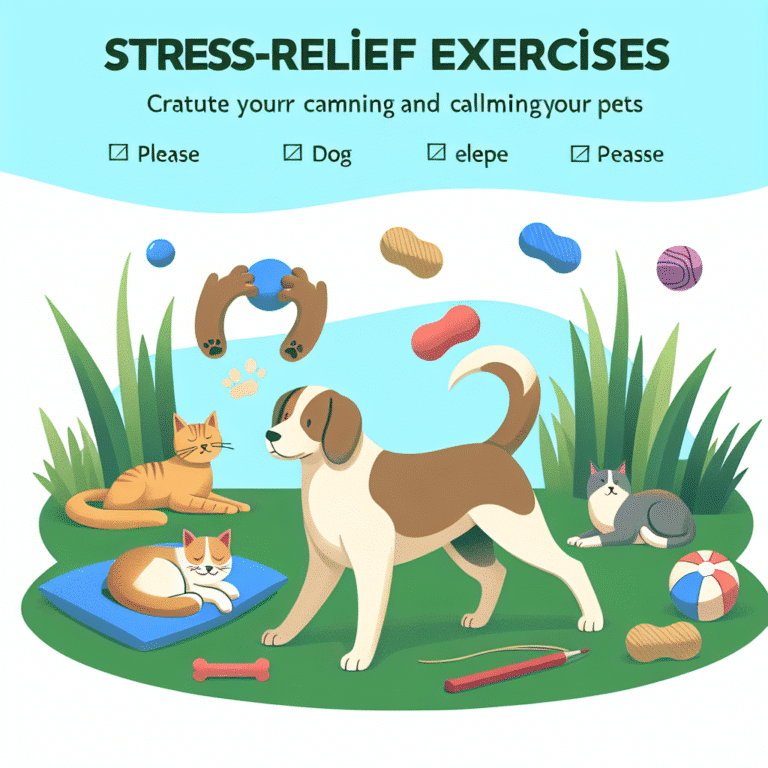 exercícios para reduzir estresse em pets