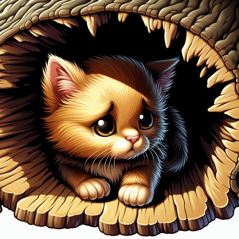 gato escondido com medo