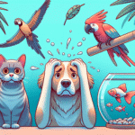 animais de estimação estressados