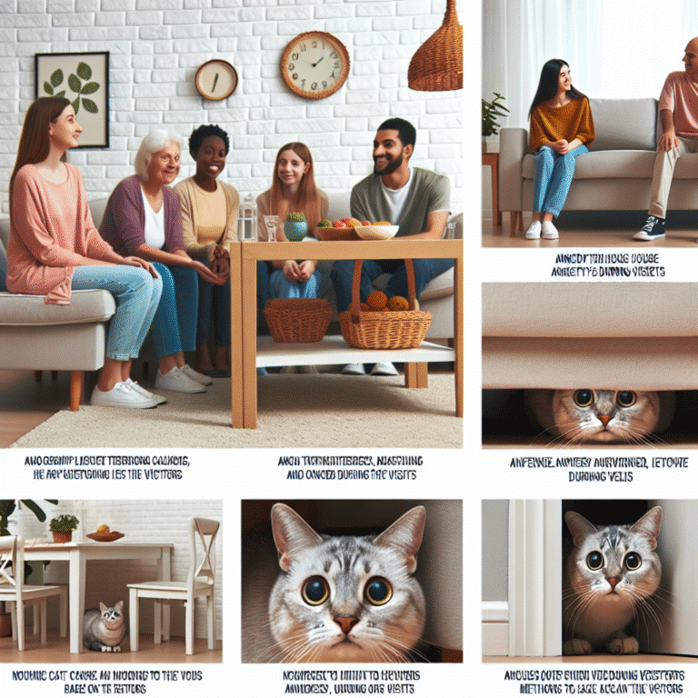 como lidar com gato ansioso durante visitas