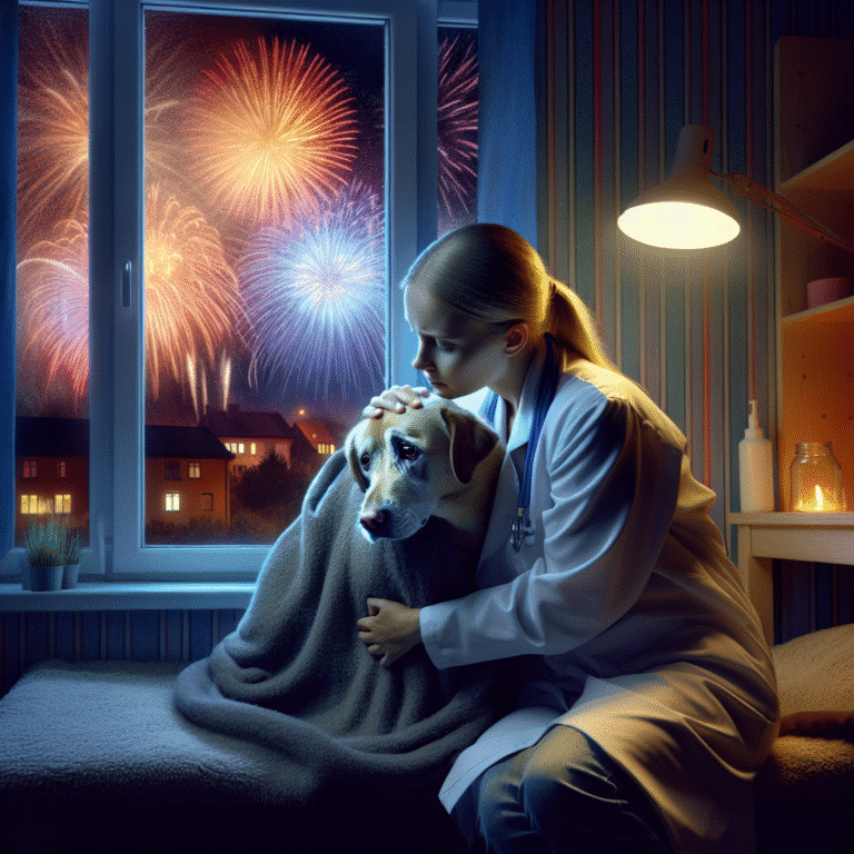 Como ajudar seus pets com medo de fogos de artifício