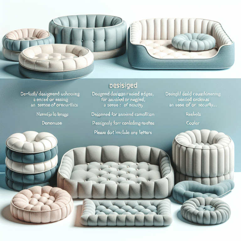 Caminhas confortáveis para pets nervosos: dicas de escolha