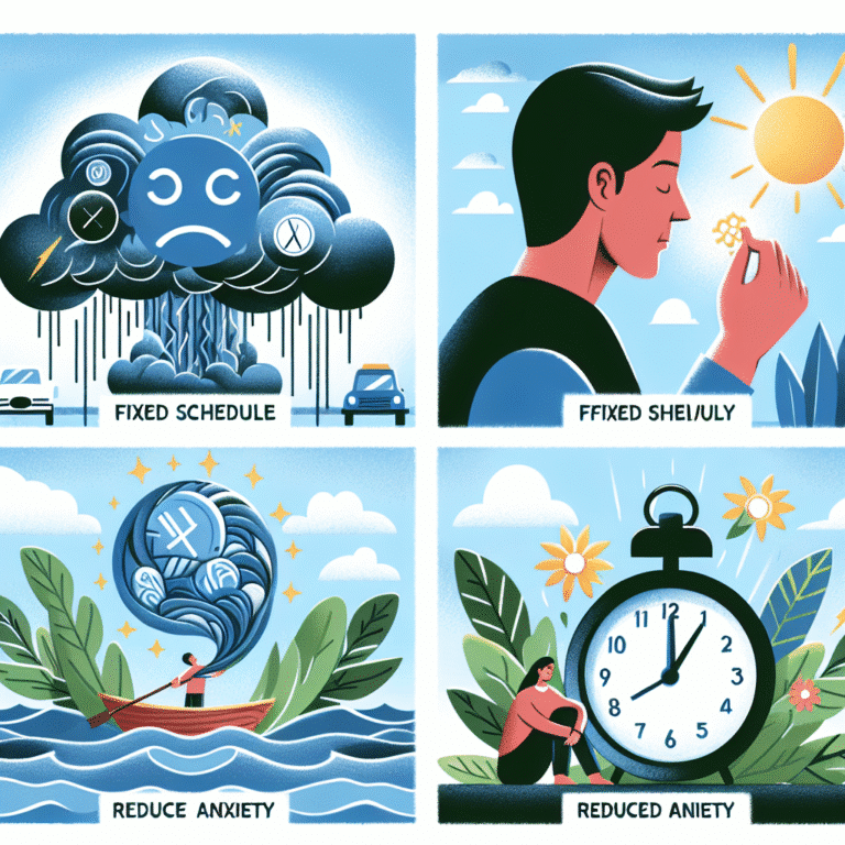 horários fixos ajudam a reduzir ansiedade