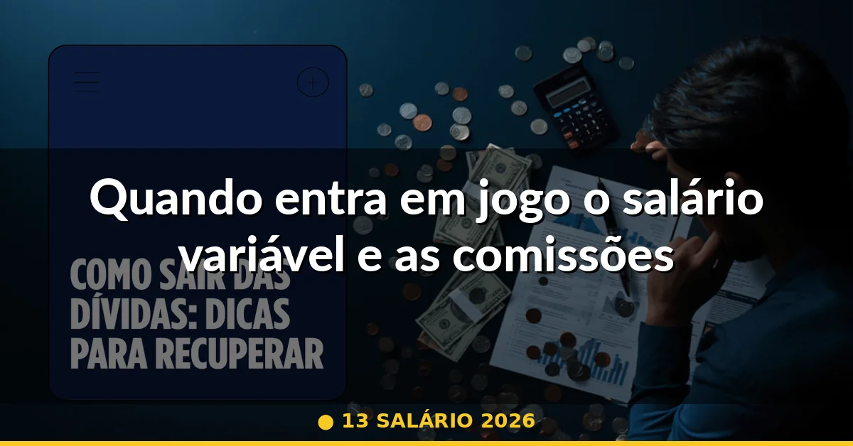 Quando entra em jogo o salário variável e as comissões — 13 salário 2026