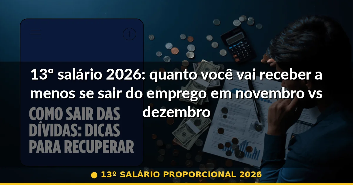 13º salário proporcional 2026 — Guia completo 2026
