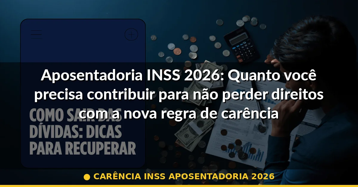 carência inss aposentadoria 2026 — Guia completo 2026
