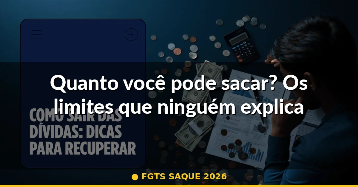 Quanto você pode sacar? Os limites que ninguém explica — fgts saque 2026