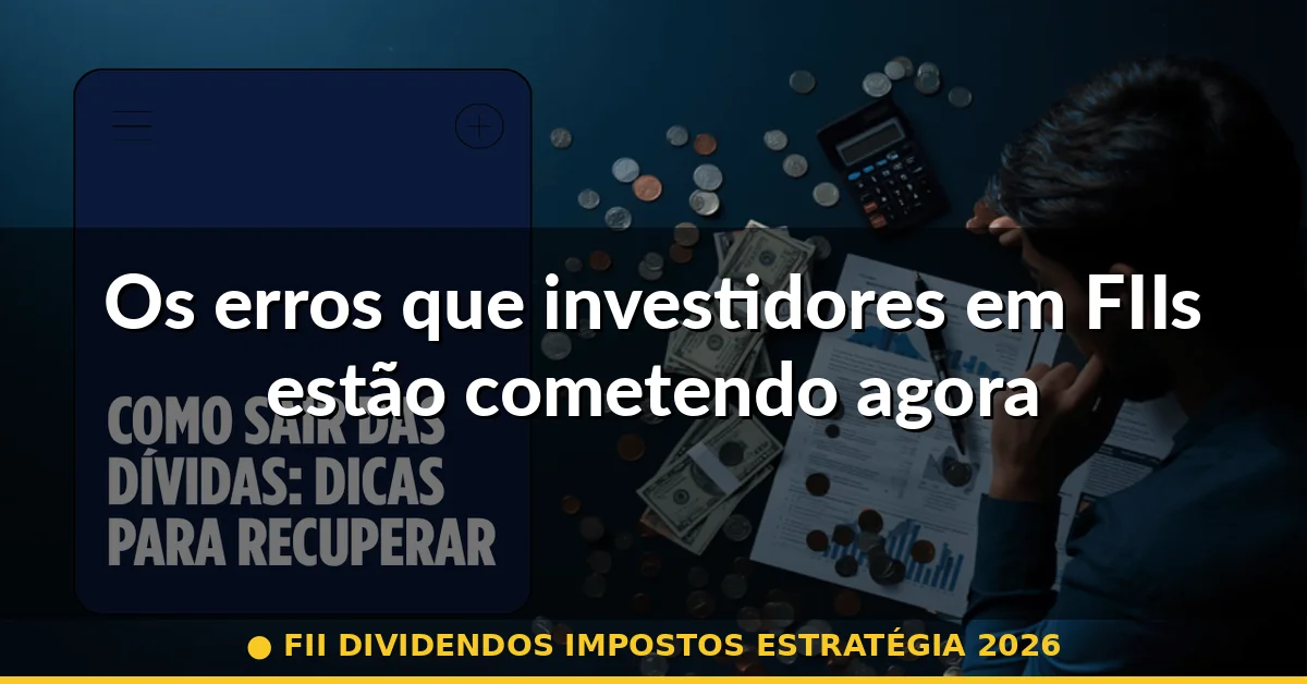 Os erros que investidores em FIIs estão cometendo agora — fii dividendos impostos estratégia 2026