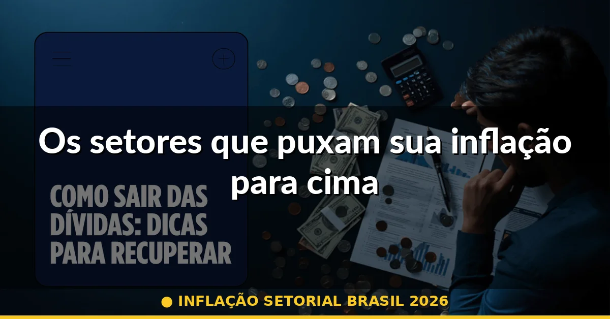 Os setores que puxam sua inflação para cima — inflação setorial brasil 2026