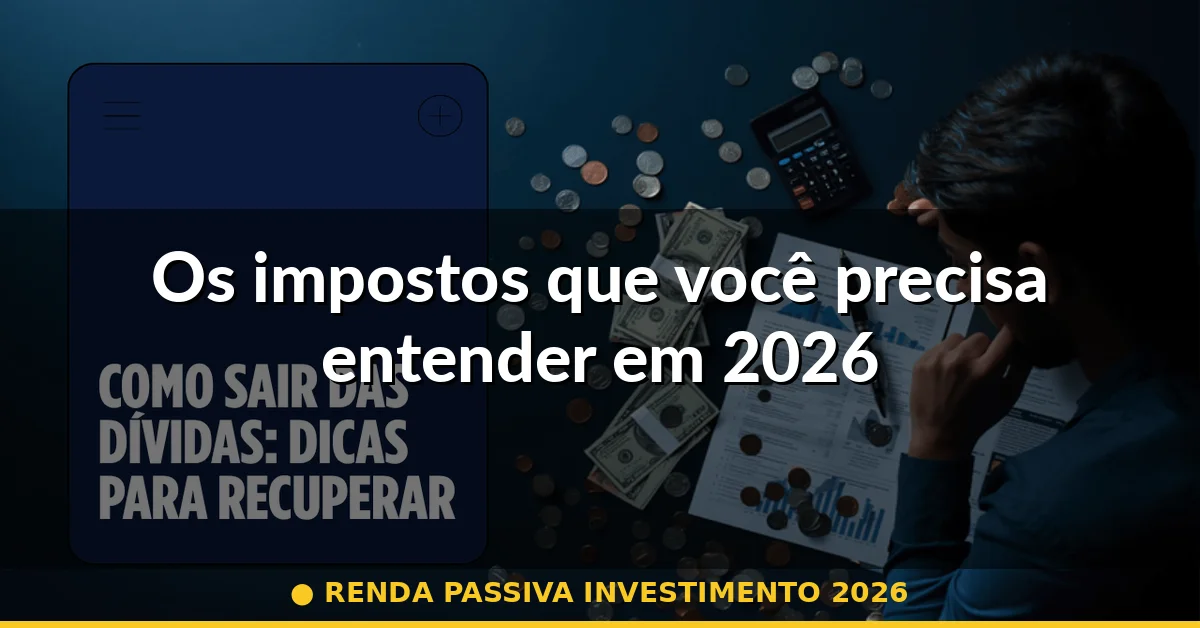 Os impostos que você precisa entender em 2026 — renda passiva investimento 2026