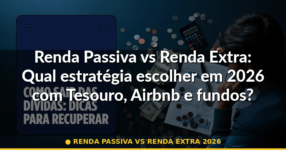 renda passiva vs renda extra 2026 — Guia completo 2026