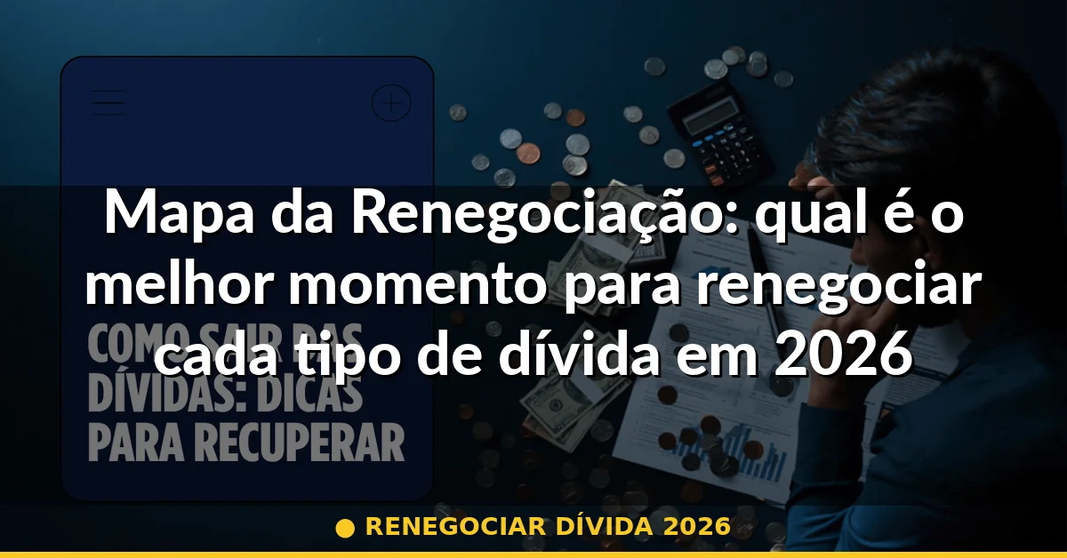 renegociar dívida 2026 — Guia completo 2026