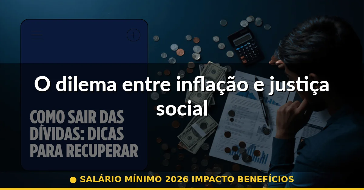 O dilema entre inflação e justiça social — salário mínimo 2026 impacto benefícios