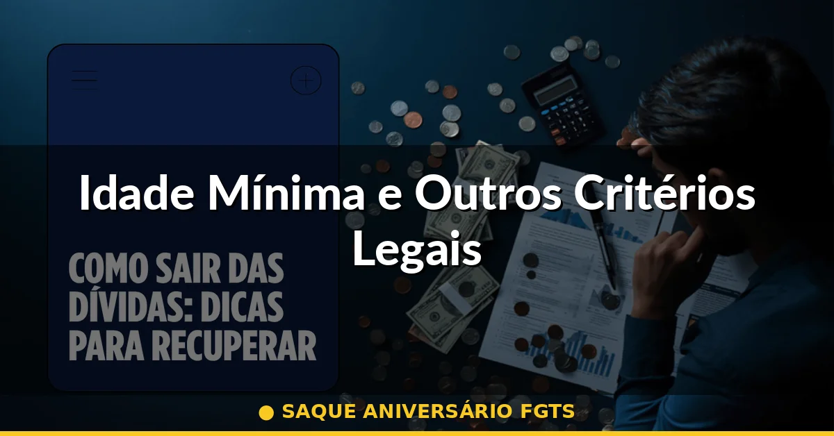 Idade Mínima e Outros Critérios Legais — saque aniversário fgts