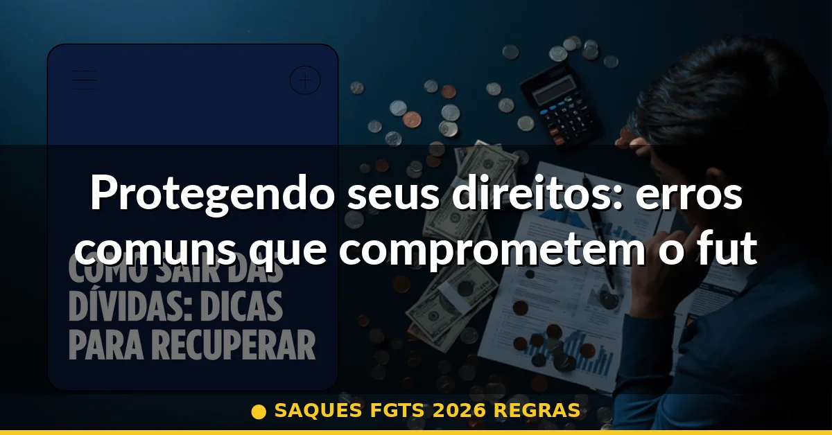 Protegendo seus direitos: erros comuns que comprometem o futuro — saques fgts 2026 regras