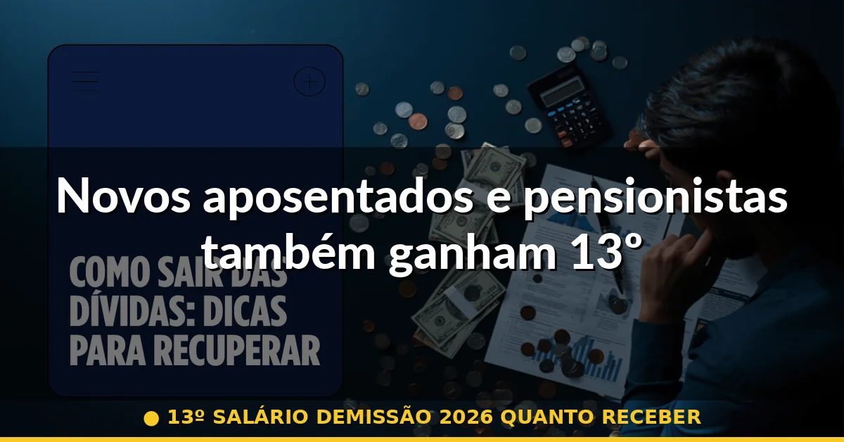 Novos aposentados e pensionistas também ganham 13º — 13º salário demissão 2026 quanto receber