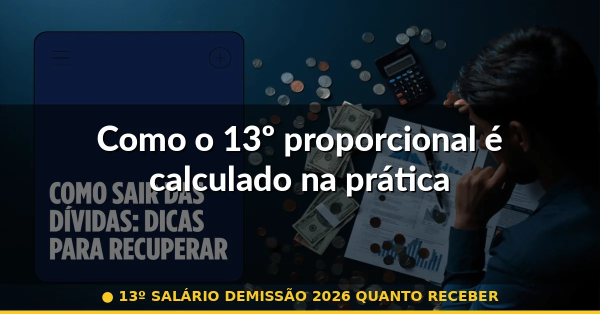 Como o 13º proporcional é calculado na prática — 13º salário demissão 2026 quanto receber