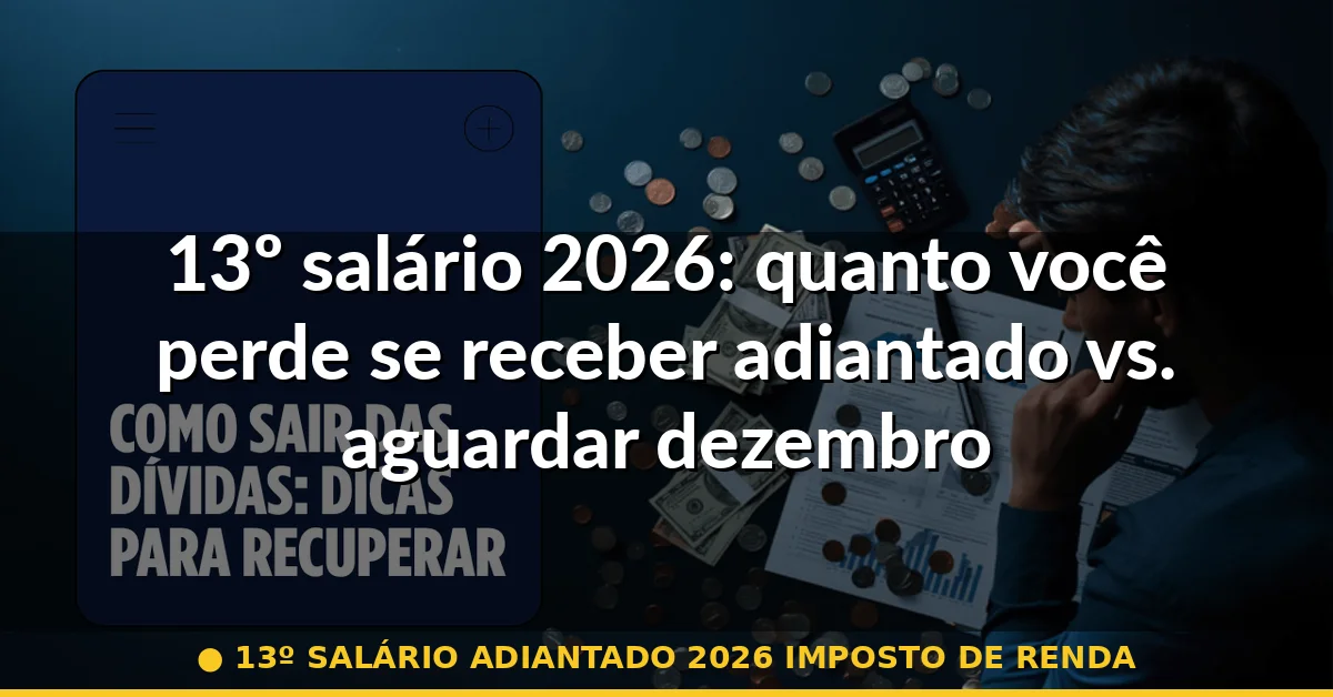 13º salário adiantado 2026 imposto de renda — Guia completo 2026