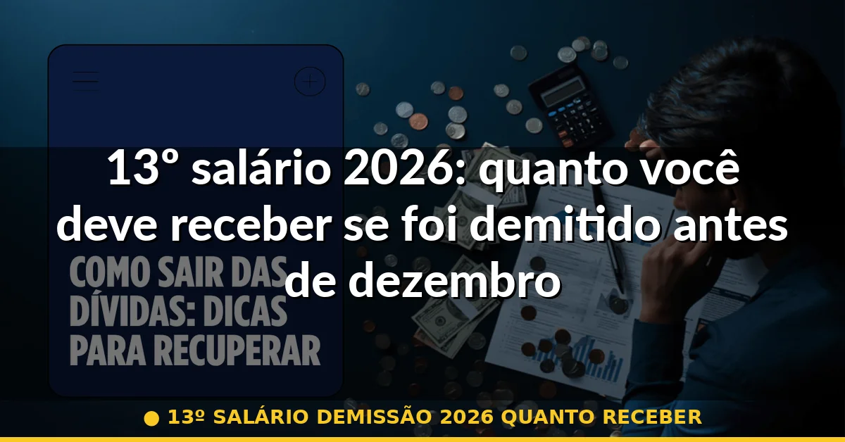 13º salário demissão 2026 quanto receber — Guia completo 2026