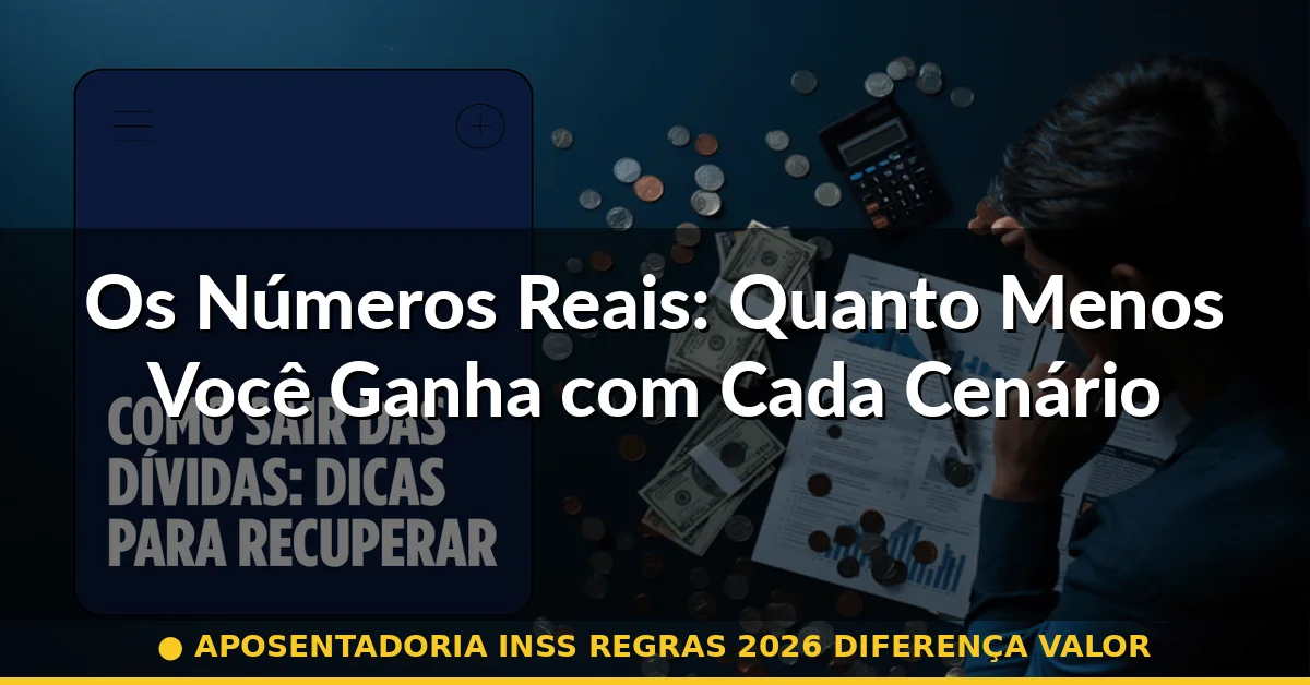 Os Números Reais: Quanto Menos Você Ganha com Cada Cenário — aposentadoria inss regras 2026 diferença valor