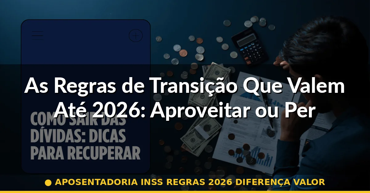 As Regras de Transição Que Valem Até 2026: Aproveitar ou Perder — aposentadoria inss regras 2026 diferença valor