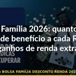 bolsa familia desconto renda 2026 — Guia completo 2026