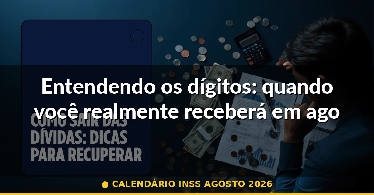 Entendendo os dígitos: quando você realmente receberá em agosto de 2026 — calendário inss agosto 2026