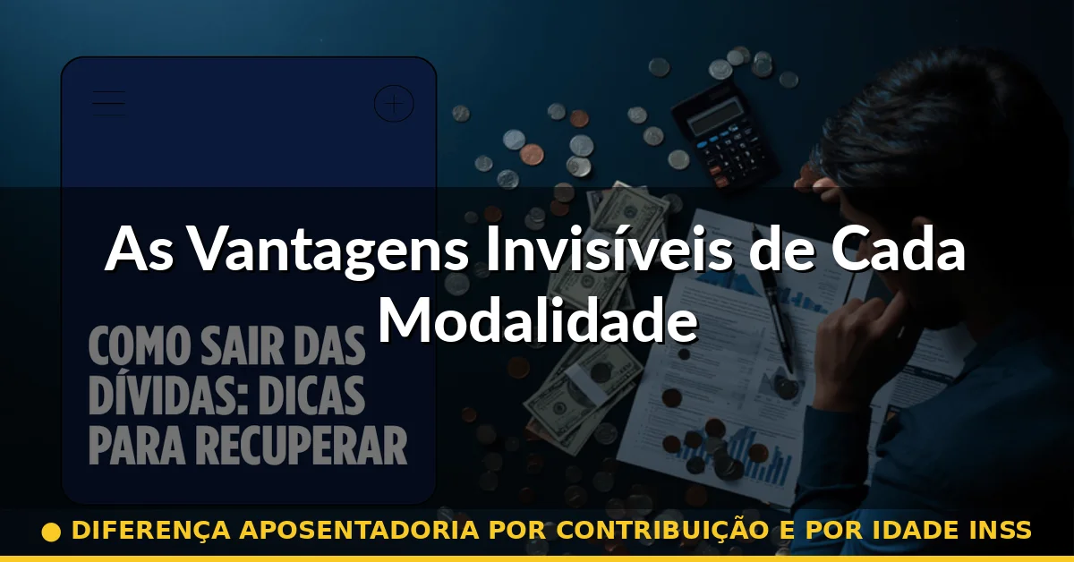As Vantagens Invisíveis de Cada Modalidade — diferença aposentadoria por contribuição e por idade inss