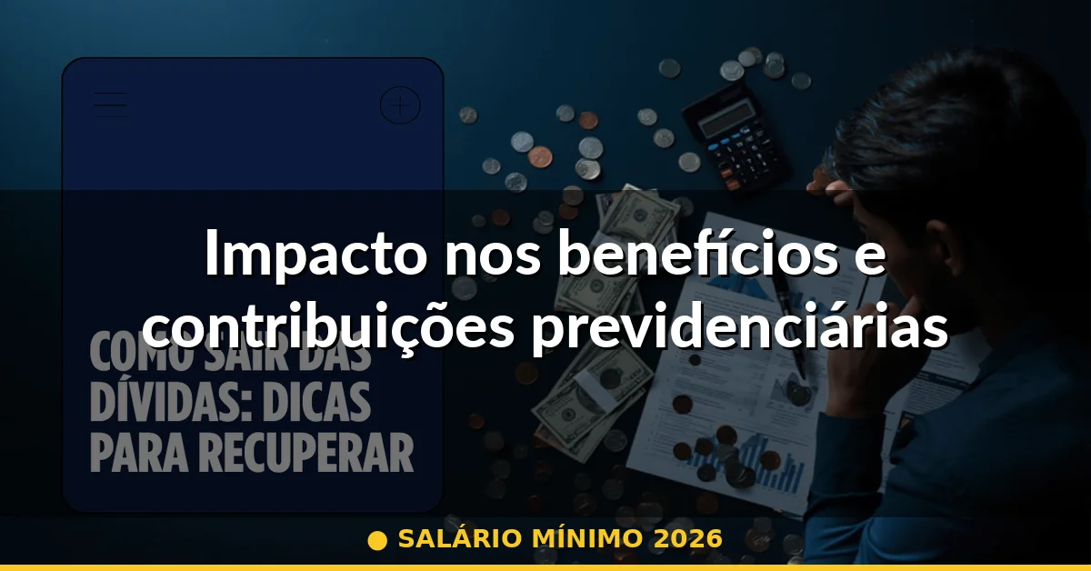 Impacto nos benefícios e contribuições previdenciárias — salário mínimo 2026
