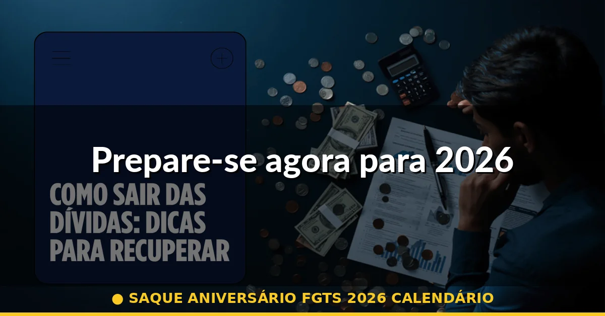 Prepare-se agora para 2026 — saque aniversário fgts 2026 calendário