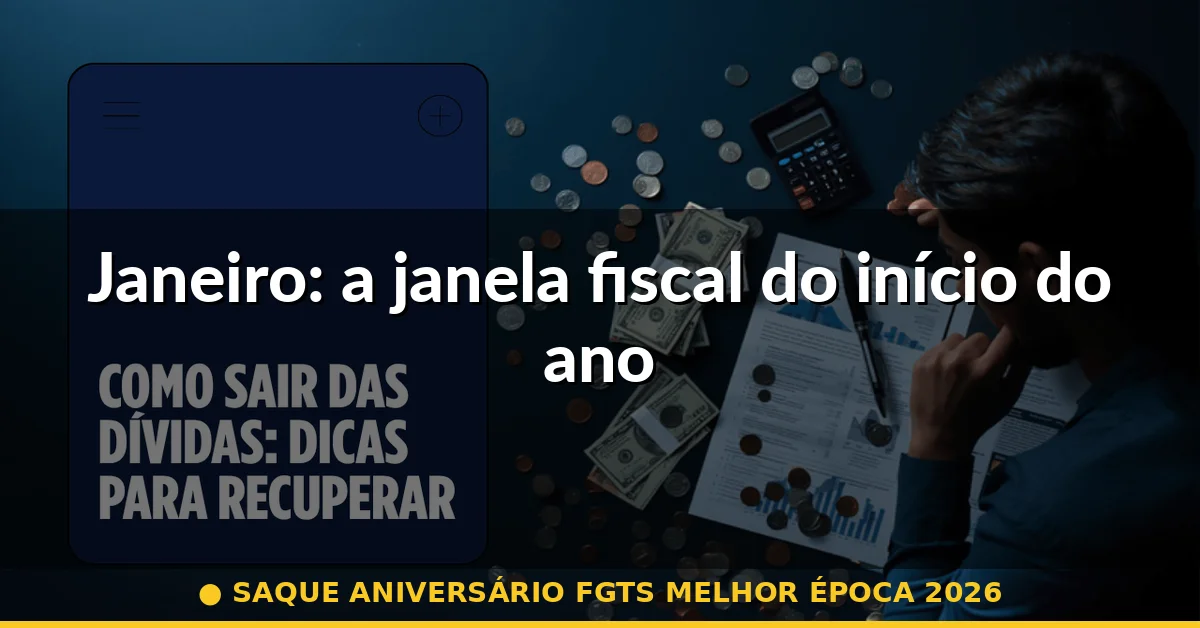 Janeiro: a janela fiscal do início do ano — saque aniversário fgts melhor época 2026