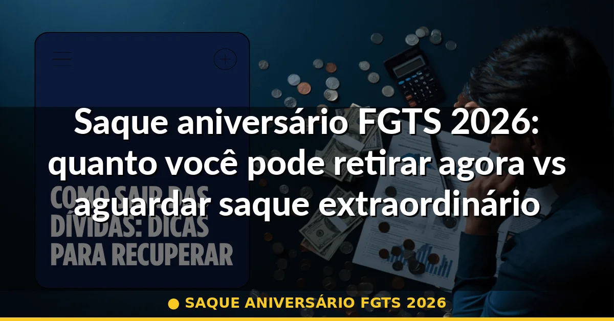 saque aniversário fgts 2026 — Guia completo 2026