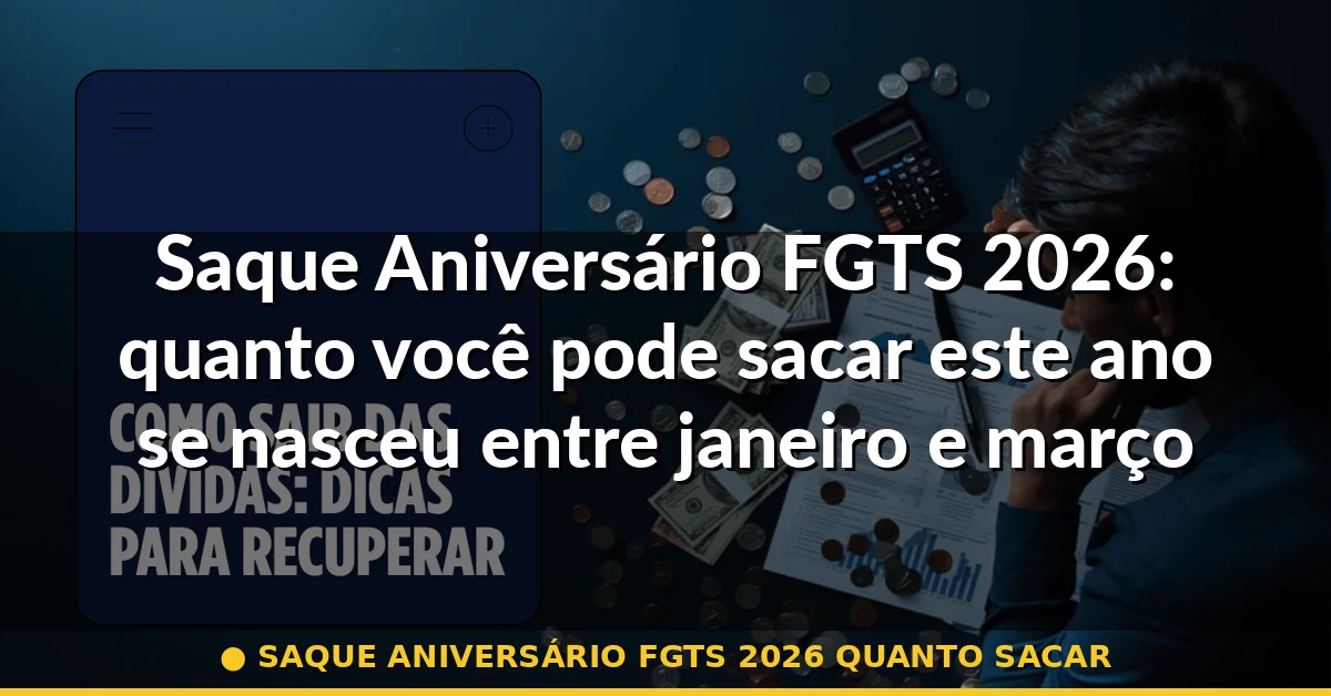 saque aniversário fgts 2026 quanto sacar — Guia completo 2026