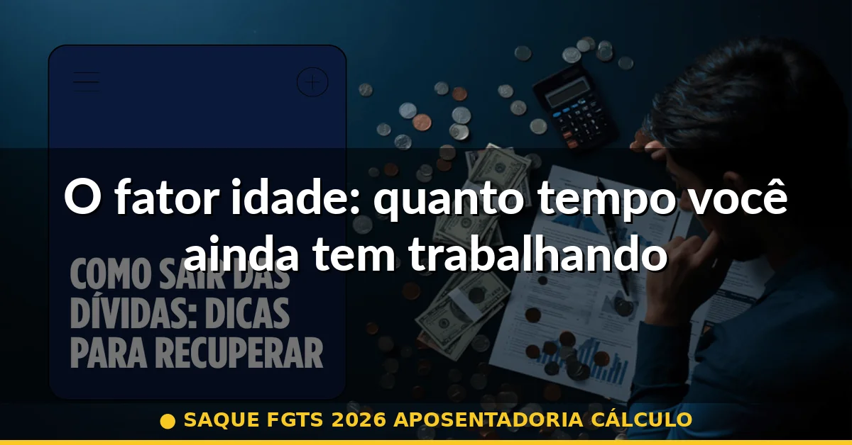 O fator idade: quanto tempo você ainda tem trabalhando — saque fgts 2026 aposentadoria cálculo