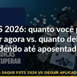 saque fgts 2026 vs deixar aplicado — Guia completo 2026