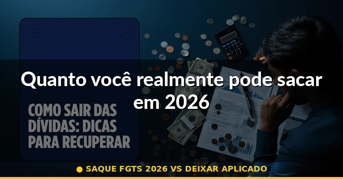 Quanto você realmente pode sacar em 2026 — saque fgts 2026 vs deixar aplicado