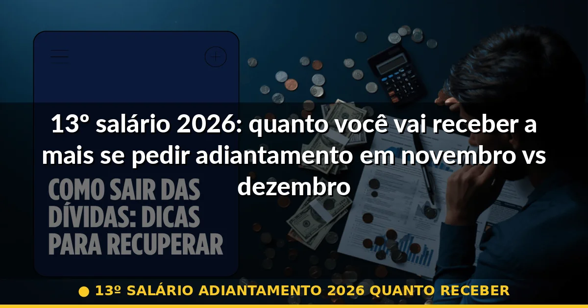 13º salário adiantamento 2026 quanto receber — Guia completo 2026