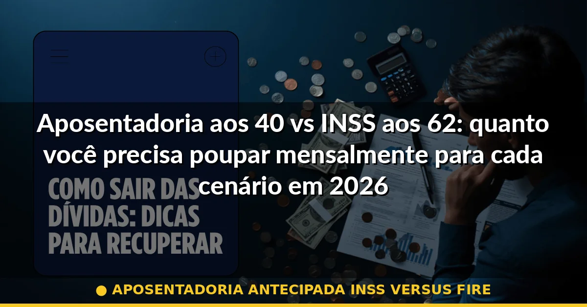 aposentadoria antecipada inss versus fire — Guia completo 2026