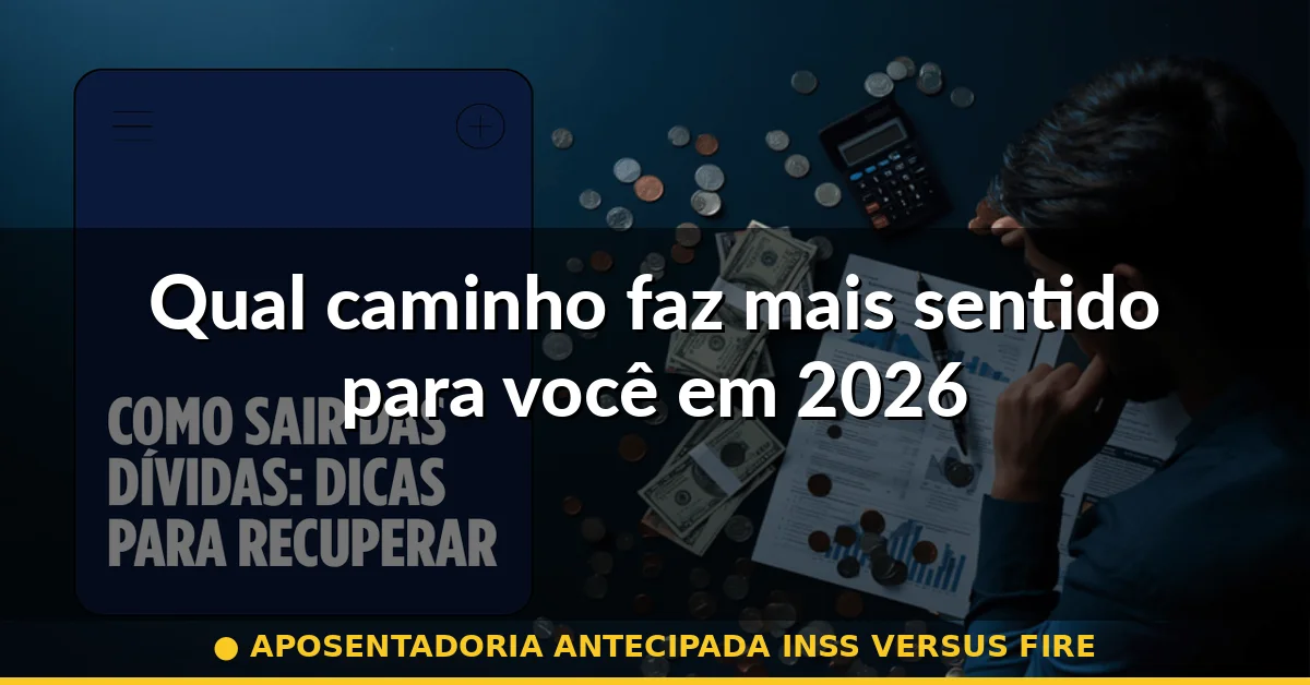 Qual caminho faz mais sentido para você em 2026 — aposentadoria antecipada inss versus fire