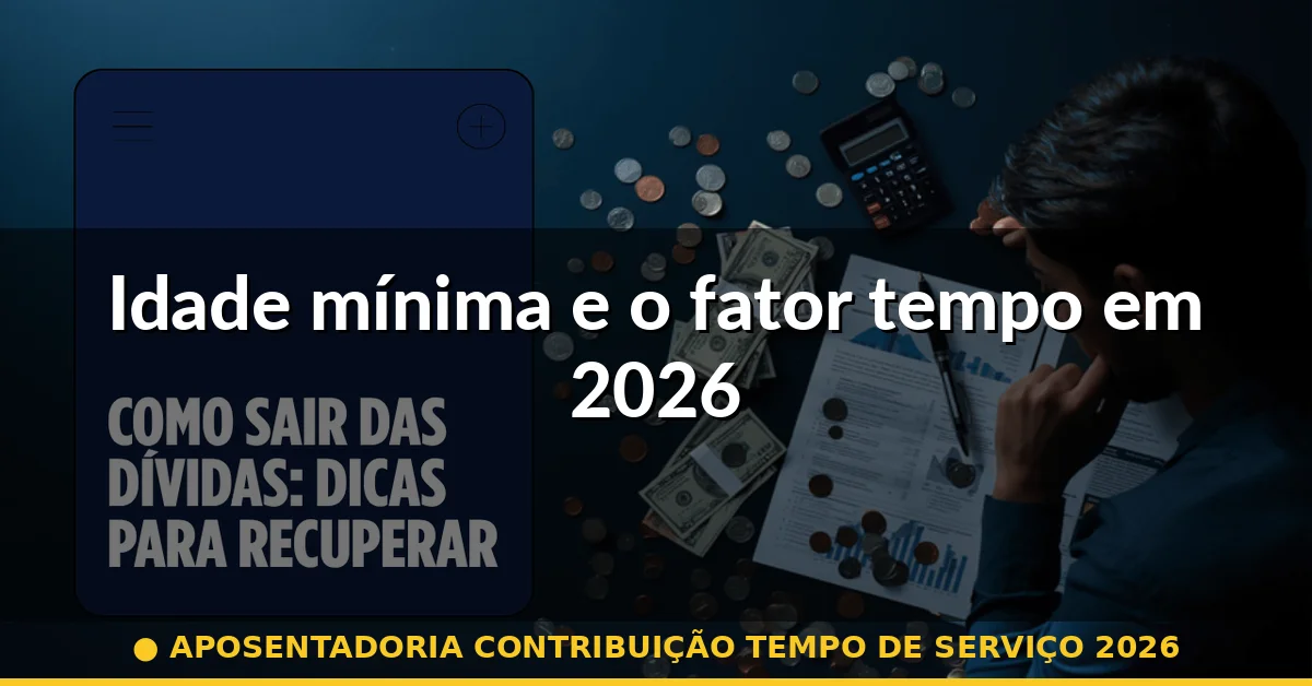 Idade mínima e o fator tempo em 2026 — aposentadoria contribuição tempo de serviço 2026
