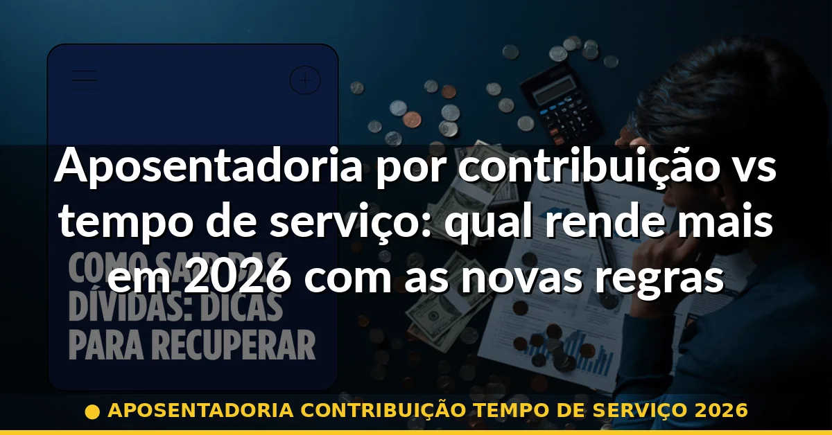 aposentadoria contribuição tempo de serviço 2026 — Guia completo 2026
