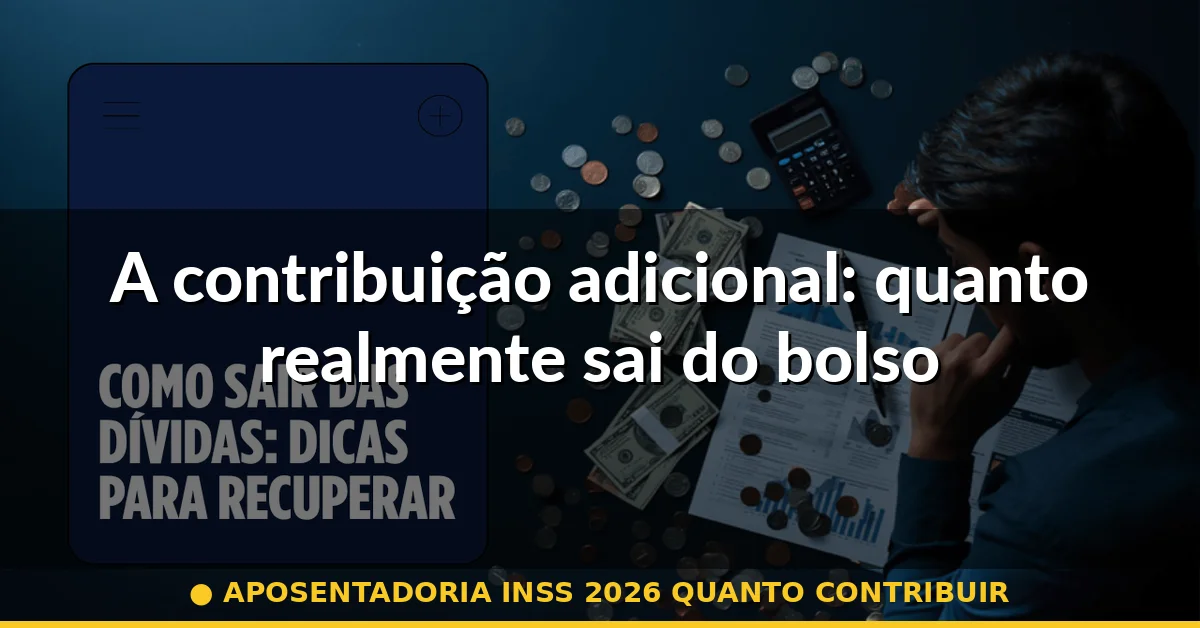 A contribuição adicional: quanto realmente sai do bolso — aposentadoria inss 2026 quanto contribuir