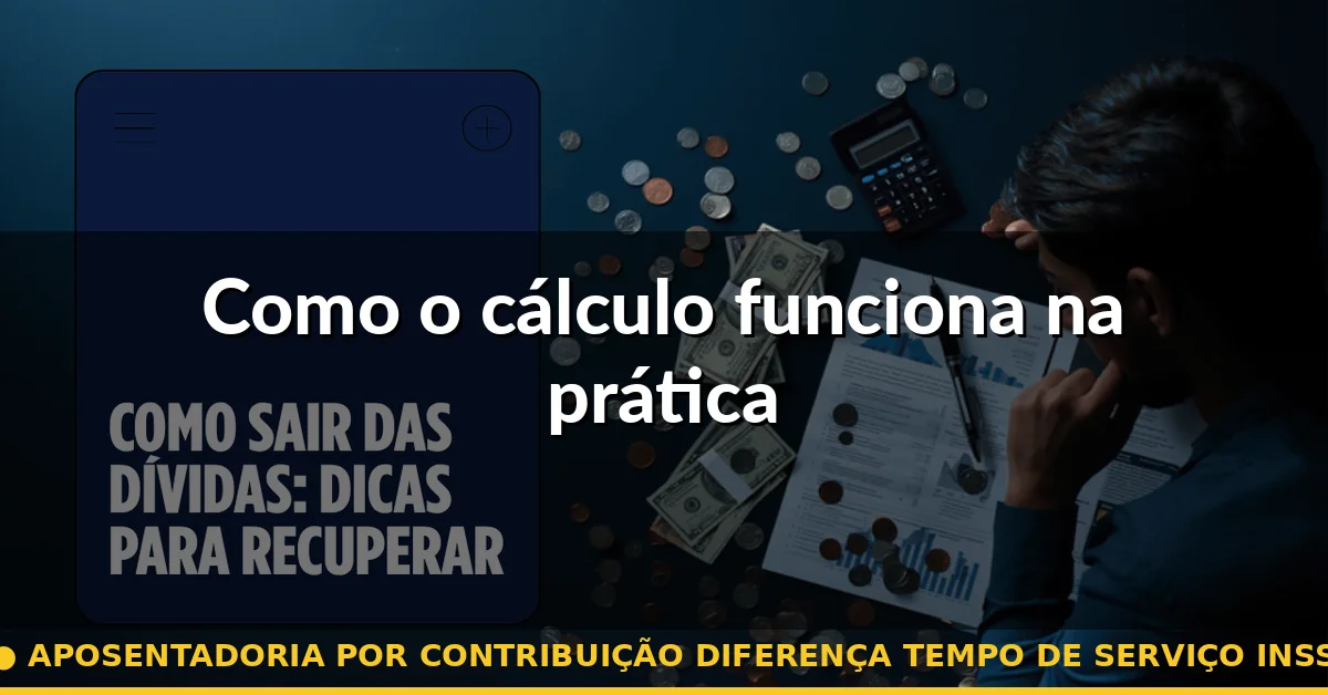 Como o cálculo funciona na prática — aposentadoria por contribuição diferença tempo de serviço inss