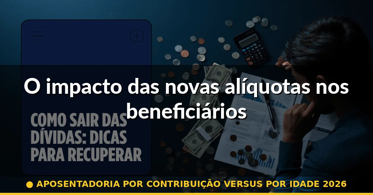 O impacto das novas alíquotas nos beneficiários — aposentadoria por contribuição versus por idade 2026
