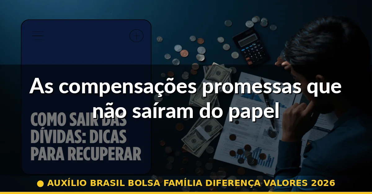 As compensações promessas que não saíram do papel — auxílio brasil bolsa família diferença valores 2026