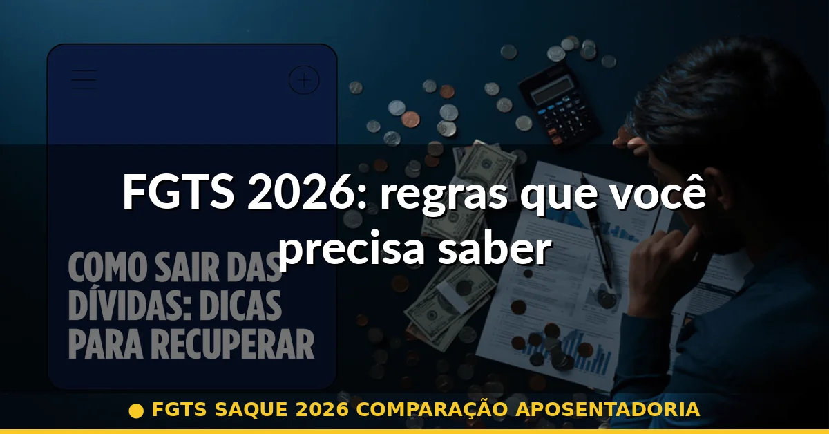 FGTS 2026: regras que você precisa saber — fgts saque 2026 comparação aposentadoria