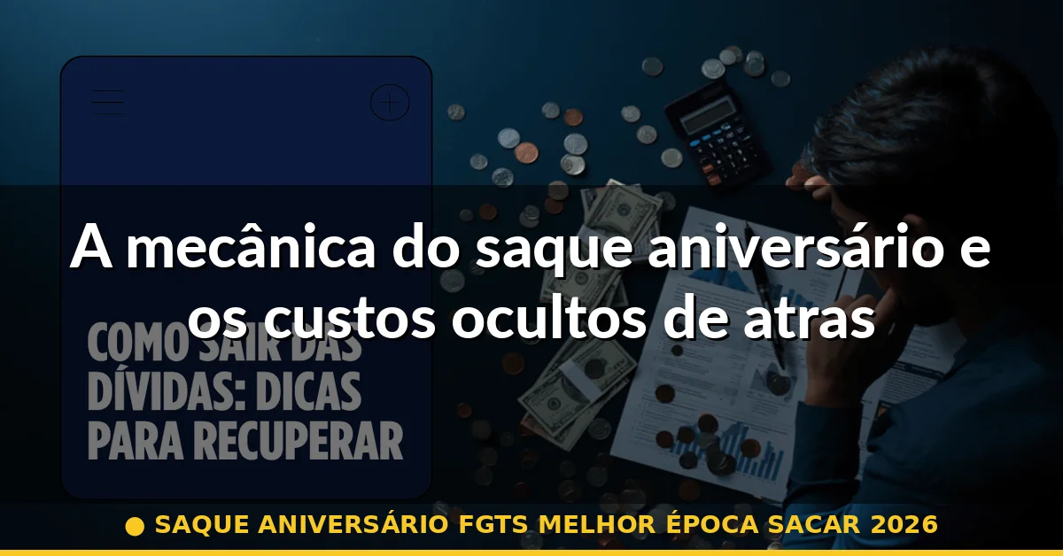 A mecânica do saque aniversário e os custos ocultos de atrasar a decisão — saque aniversário fgts melhor época sacar 2026