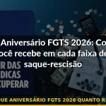 saque aniversário fgts 2026 quanto recebe — Guia completo 2026