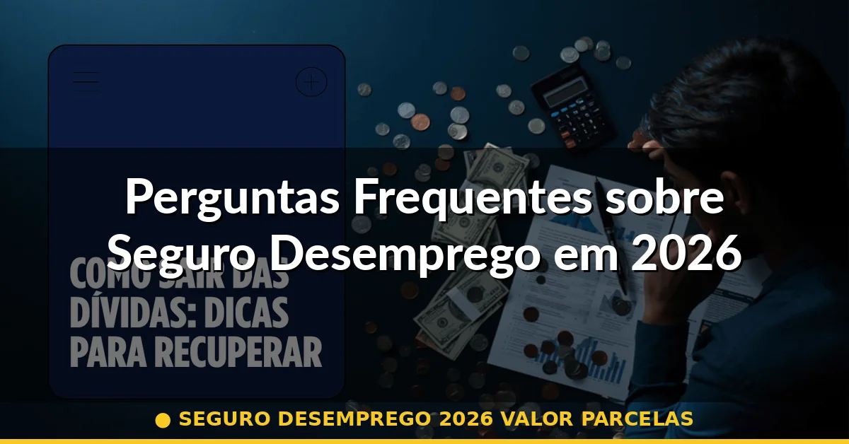 Perguntas Frequentes sobre Seguro Desemprego em 2026 — seguro desemprego 2026 valor parcelas